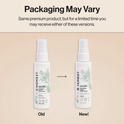 The Honest Company Sensitive Sprayable Fragrance Free Diaper Rash Cream - 2 fl oz