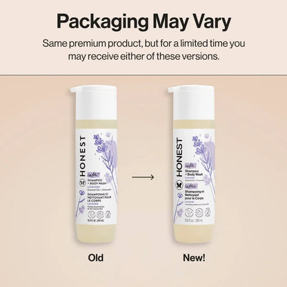 The Honest Company Calm Shampoo + Body Wash - Lavender