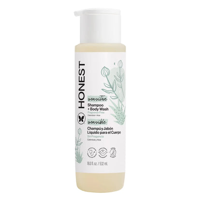 The Honest Company Sensitive Shampoo + Body Wash Fragrance Free