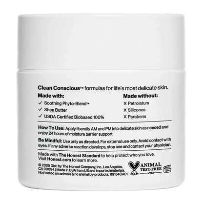 The Honest Company Sensitive Rich Cream - Fragrance Free - 4 fl oz