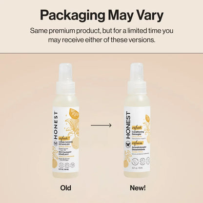 The Honest Company Refresh Conditioning Detangler - Citrus Vanilla - 4 fl oz: Sulfate-Free, Paraben-Free, All Hair Types, Daily Spray