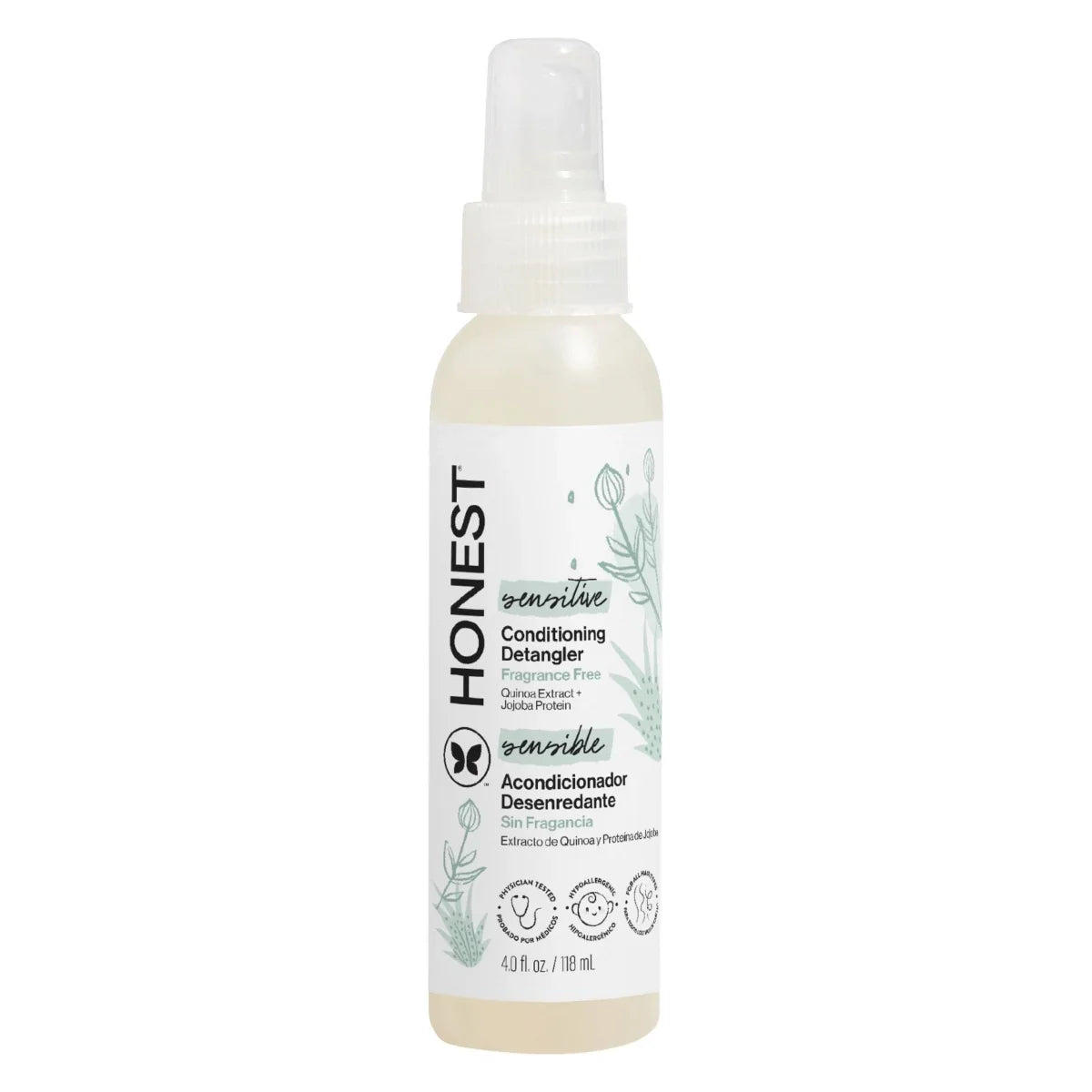 The Honest Company Sensitive Conditioner10 fl oz + Face & Body Lotion8.5 fl oz + Bubble Bath12 fl oz + Detangler4 fl oz + Shampoo + Body Wash 10 fl oz