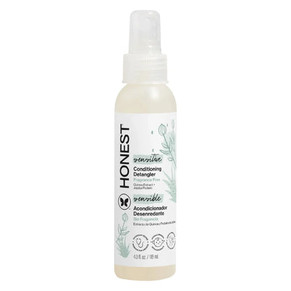 The Honest Company Sensitive Conditioner10 fl oz + Face & Body Lotion8.5 fl oz + Bubble Bath12 fl oz + Detangler4 fl oz + Shampoo + Body Wash 10 fl oz