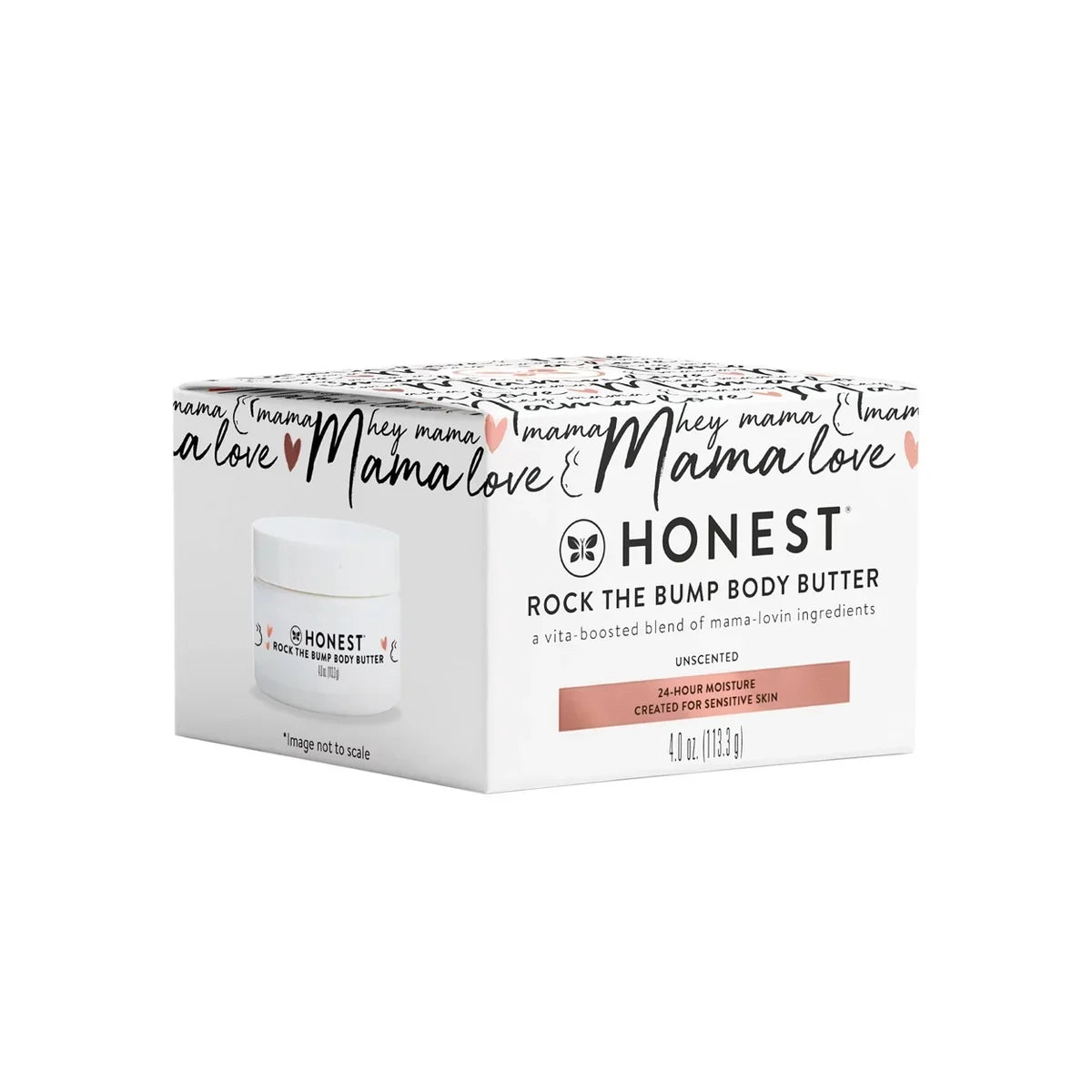 The Honest Company Honest Mama Body Butter - 4oz: Moisturizing & Lanolin-Free, Whole Body Hydration, Unscented, Paraben-Free
